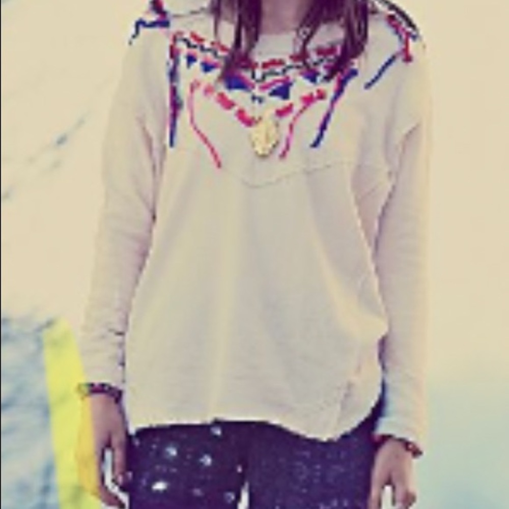 Free People Embroidered Thermal
